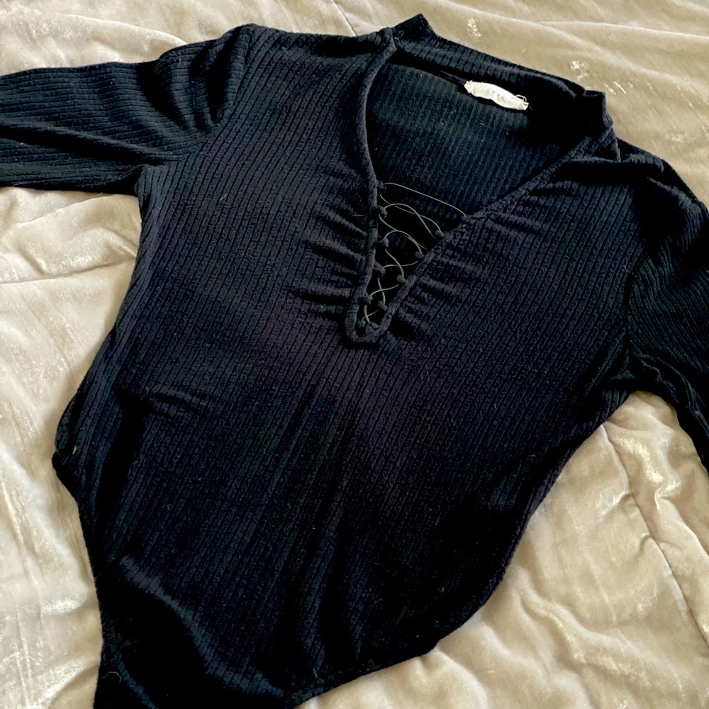 Lush Boutique long sleeve bodysuit